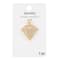 Gold Metal Diamond Pendant by Bead Landing™